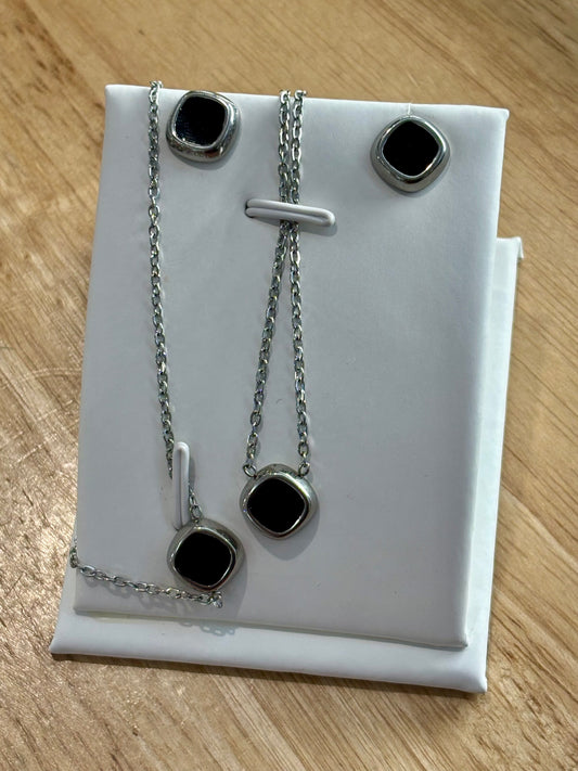 SS Enamel Square Set