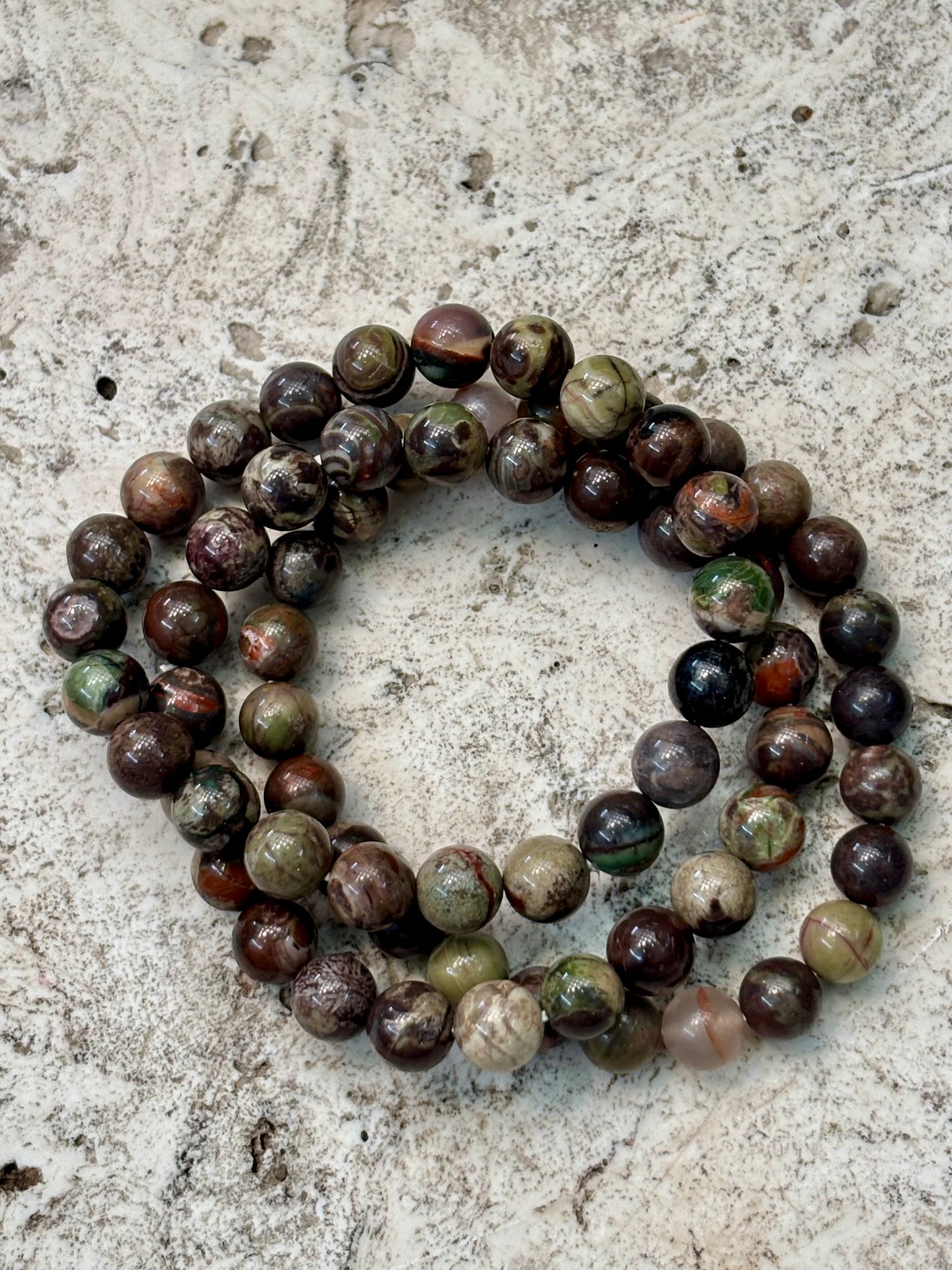 8mm Money Agate Bracelet