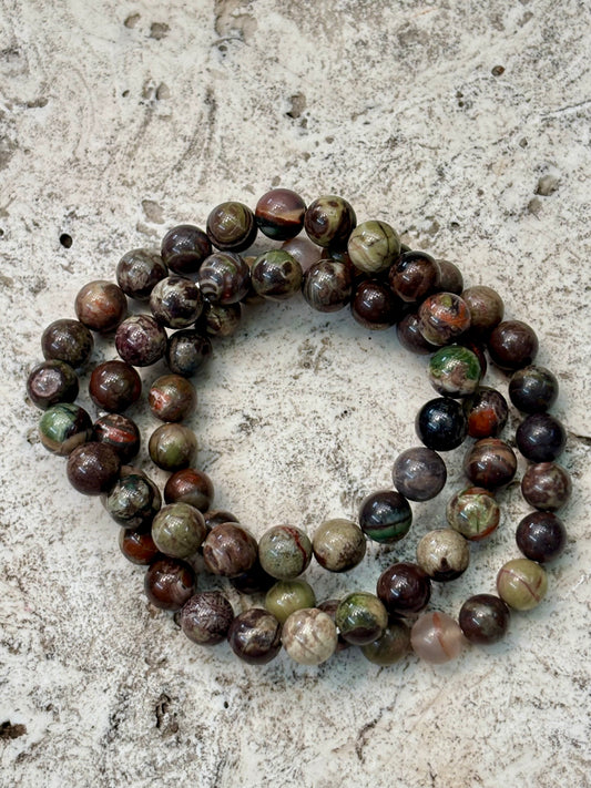 8mm Money Agate Bracelet