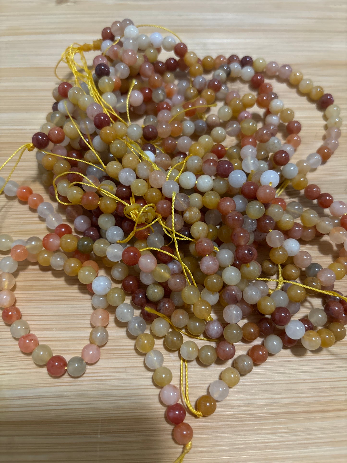 6mm Carnelian Agate Bead Strand