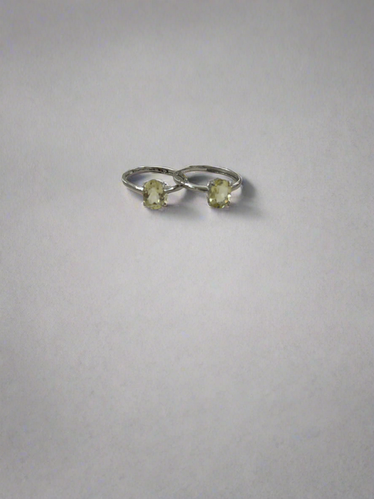 Faceted Citrine S925 Ring