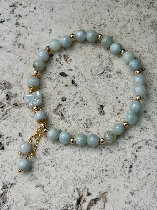 5mm Jadeite with Butterfly Bracelet