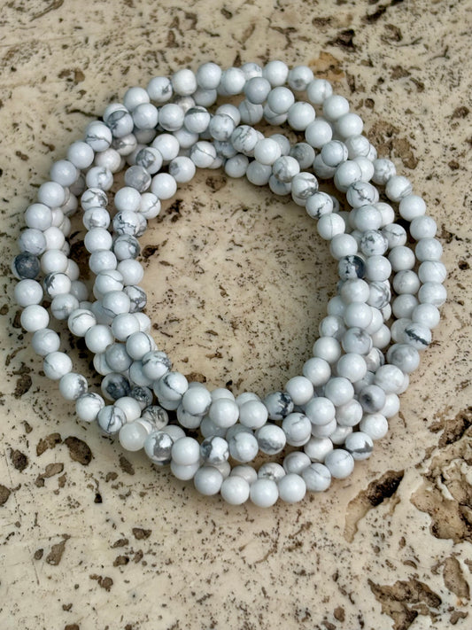 4mm Howlite Bracelet