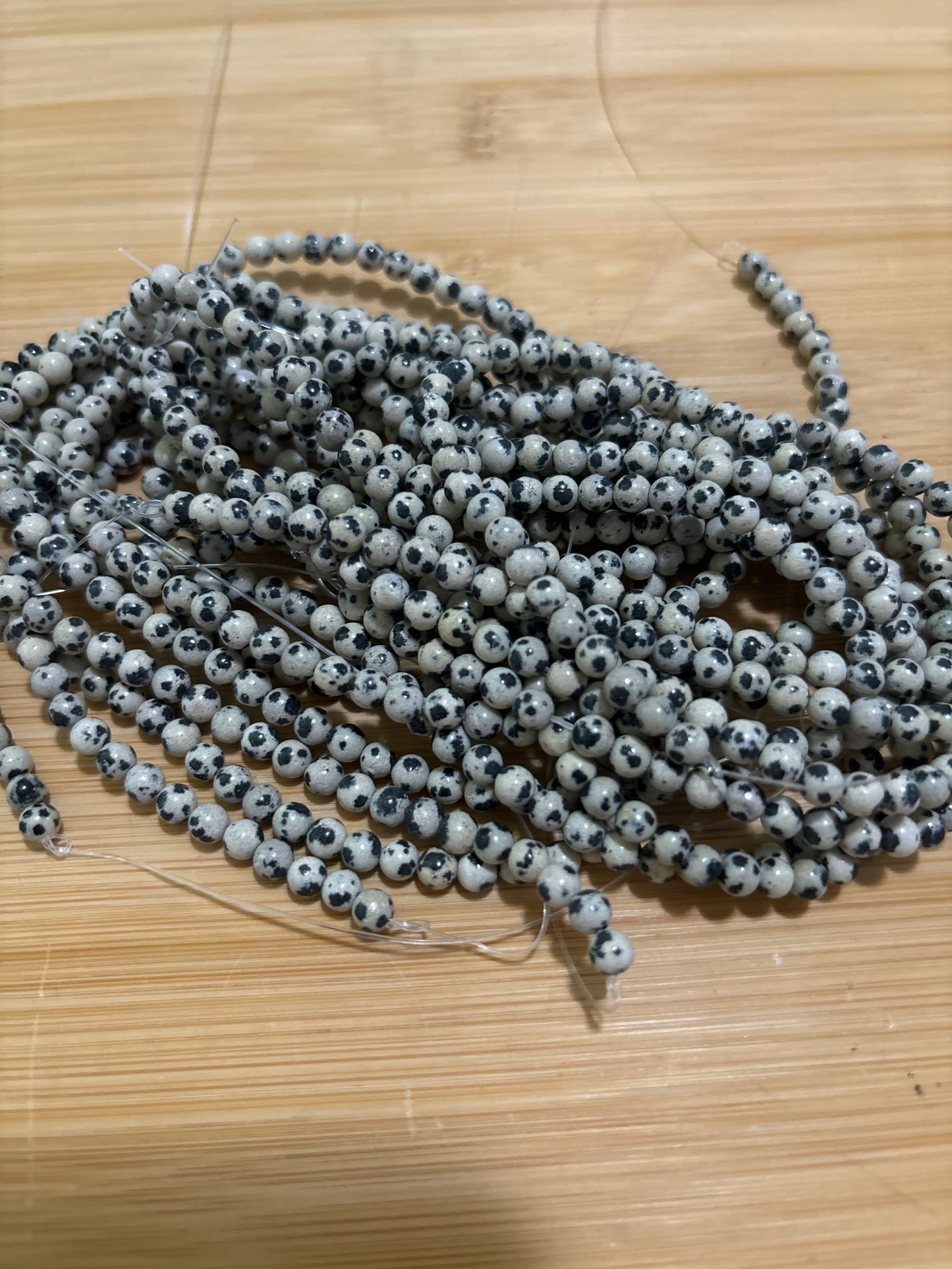 4mm Dalmatian Jasper Bead Strand