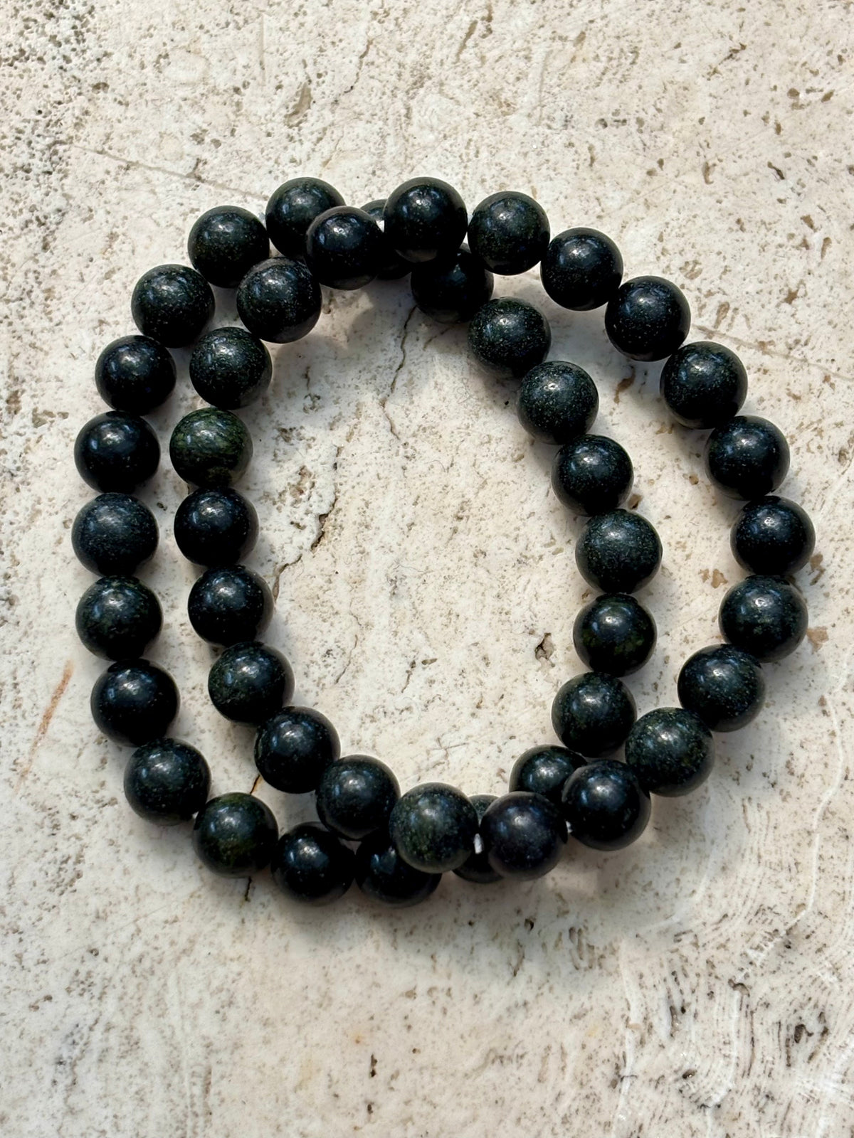 8mm Russian Serpentine Jade Bracelet