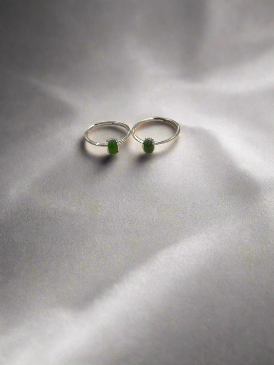 Green Jade S925 Ring