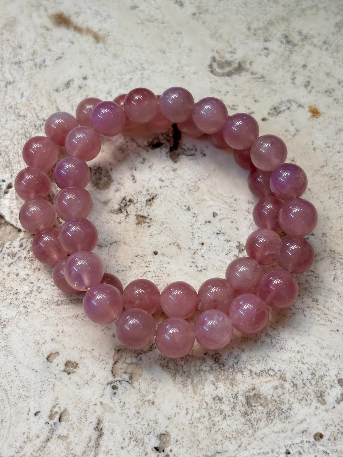 8mm Lavender Rose Quartz Bracelet