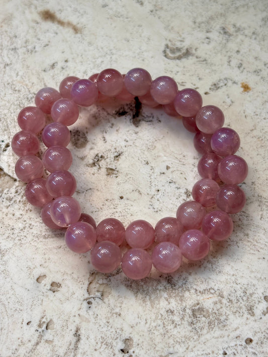 8mm Lavender Rose Quartz Bracelet
