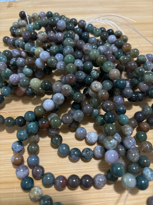 8mm Ocean Jasper Bead Strand