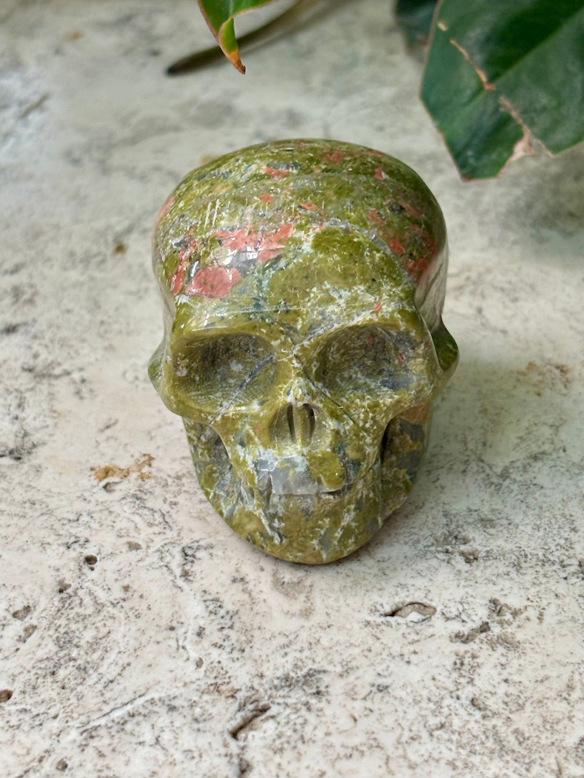 Unakite Skull