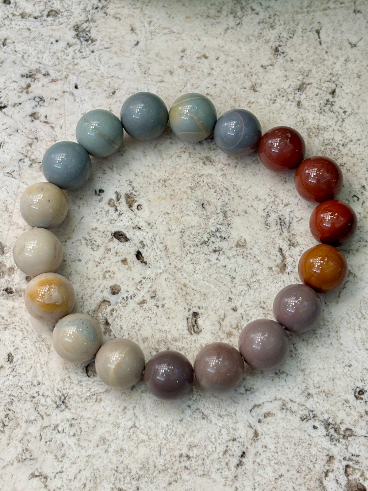 10mm Alashan Agate Bracelet