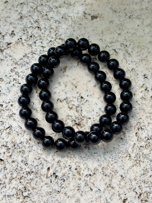 19cm Black Obsidian Bracelet