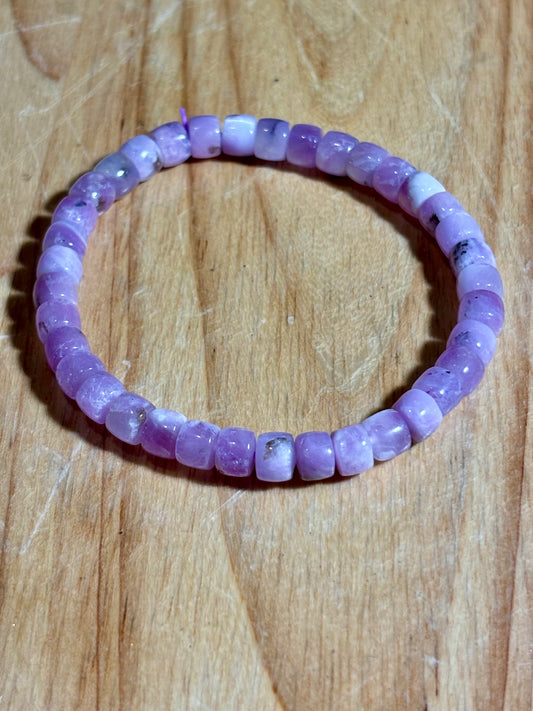 Kunzite Barrel Bracelet