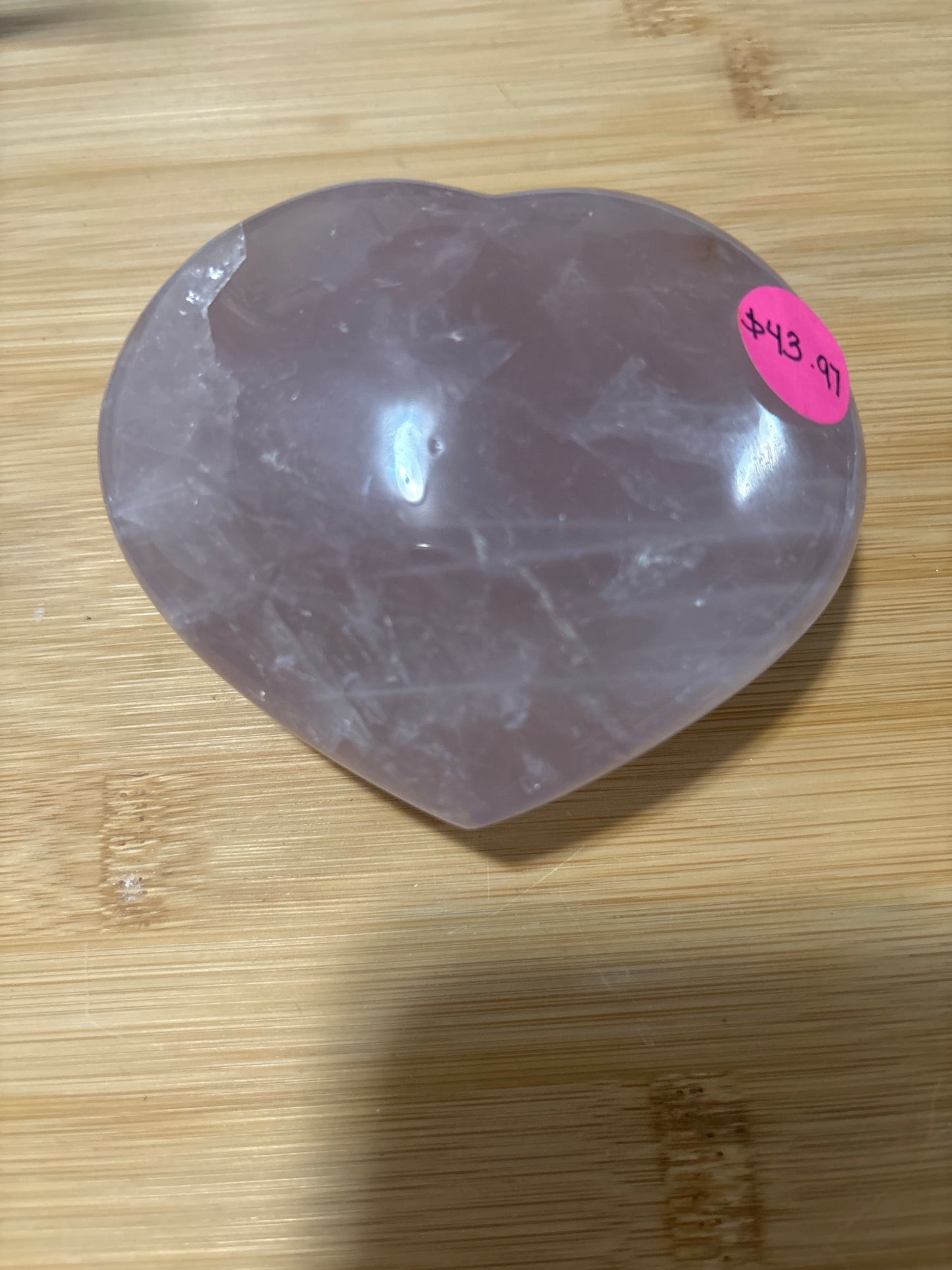 Rose Quartz Heart