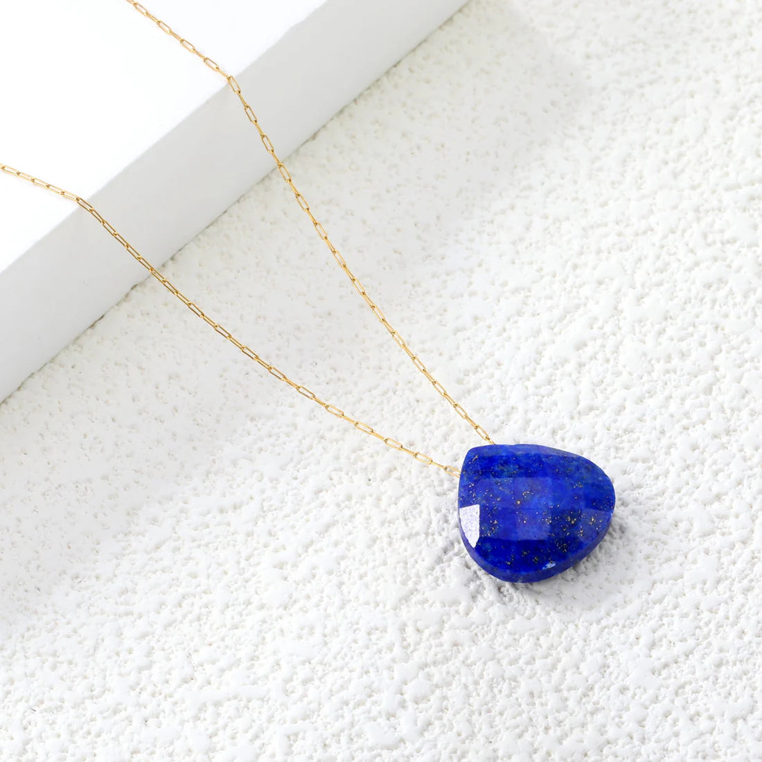 SS Quartz Teardrop Necklace