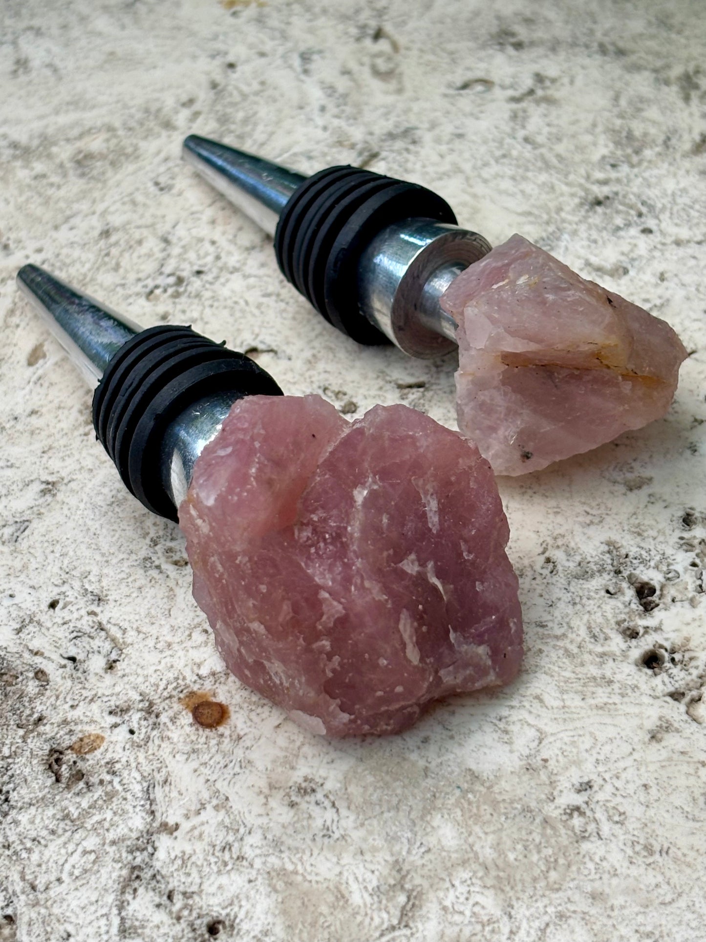 Rose Quartz Wine Stopper