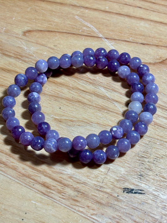 Purple Mica 6mm Bracelet