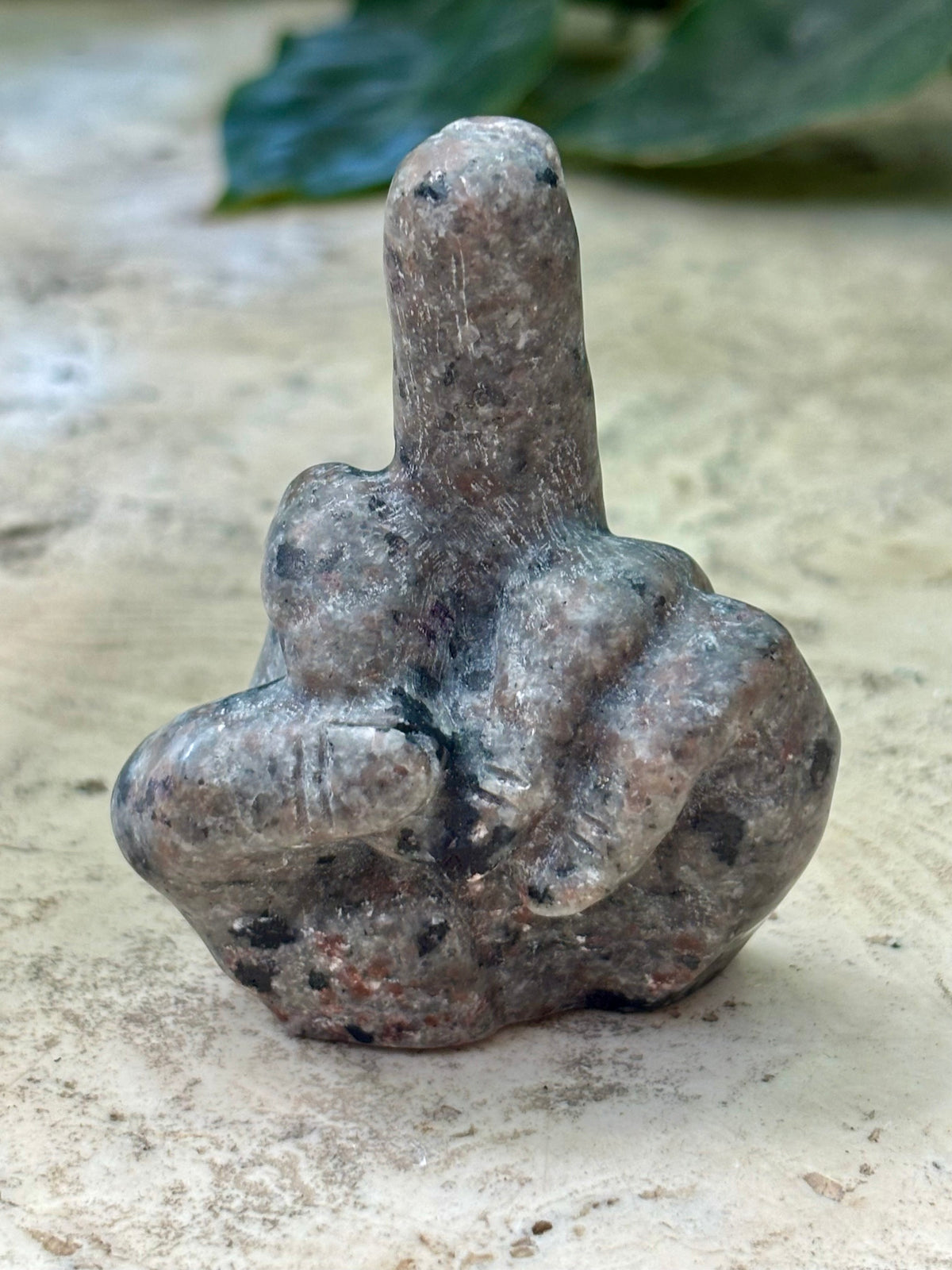 Yooperlite Middle Finger Carving