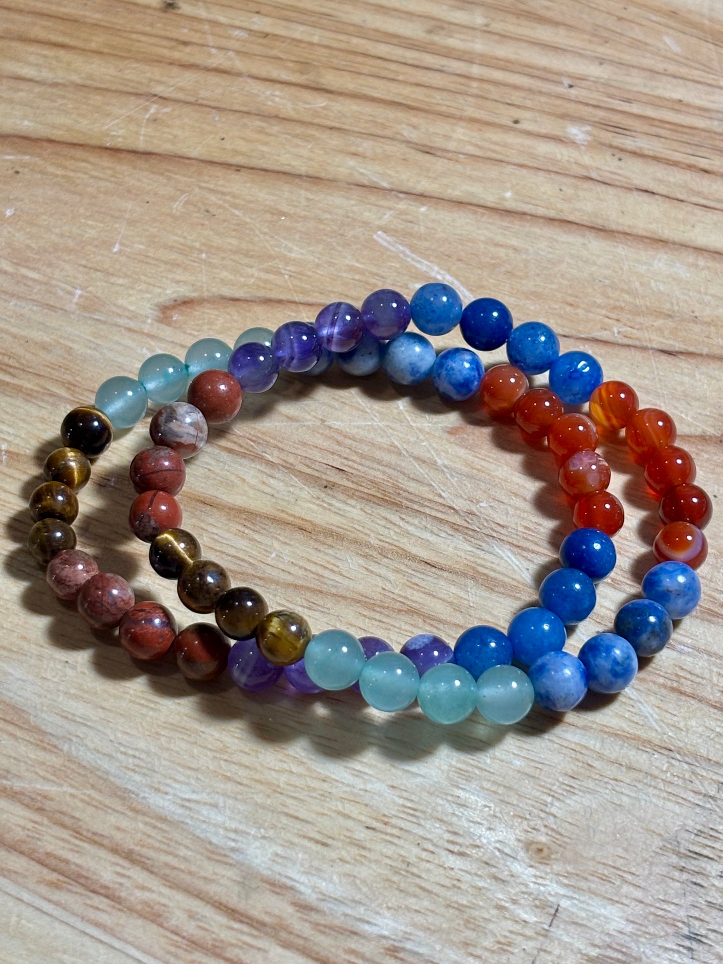 7 Chakra 6mm Bracelet