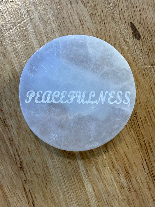 Peacefulness Selenite Charging Plate