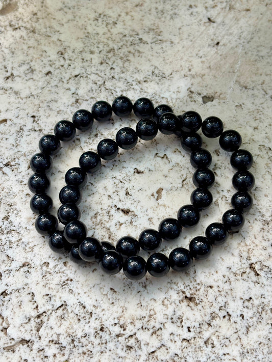 19cm Black Tourmaline Bracelet