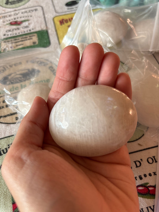 White Moonstone Palmstone