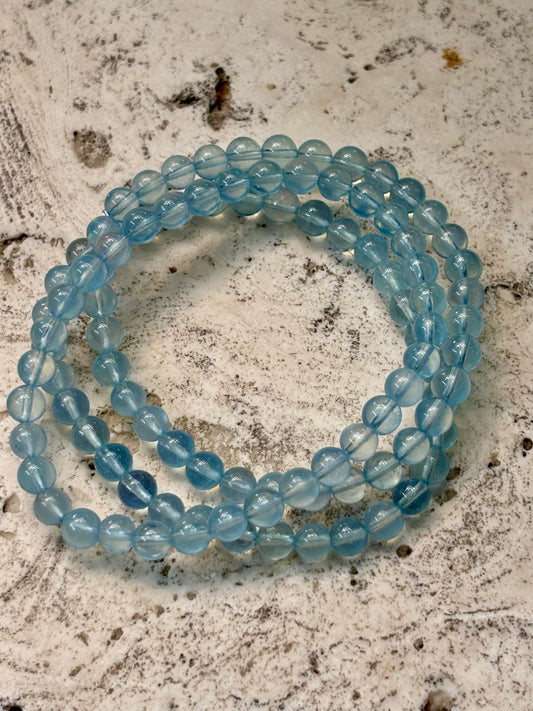 6mm Aquamarine Bracelet