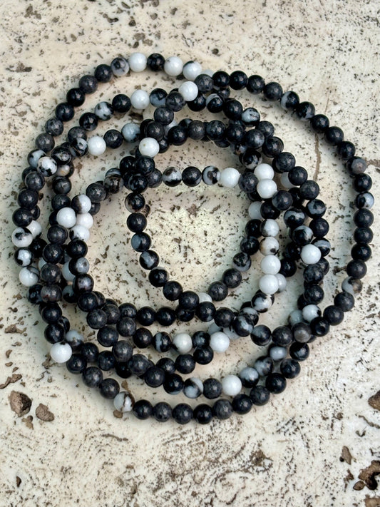 4mm Zebra Jasper Bracelet