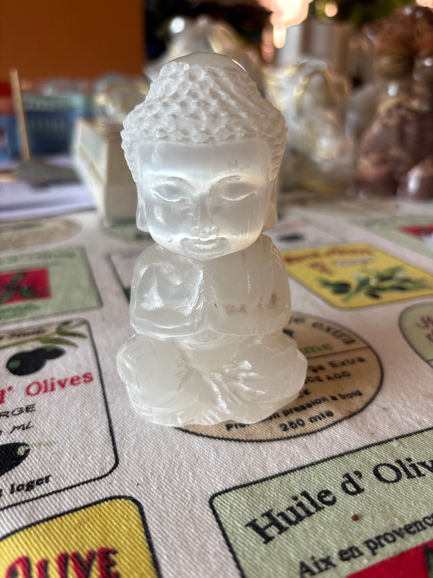 Selenite Buddha