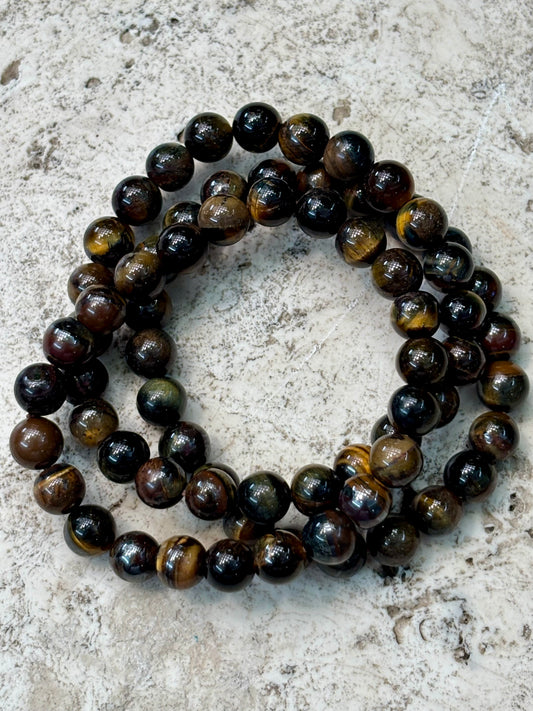 8mm Tiger Eye Bracelet (B)