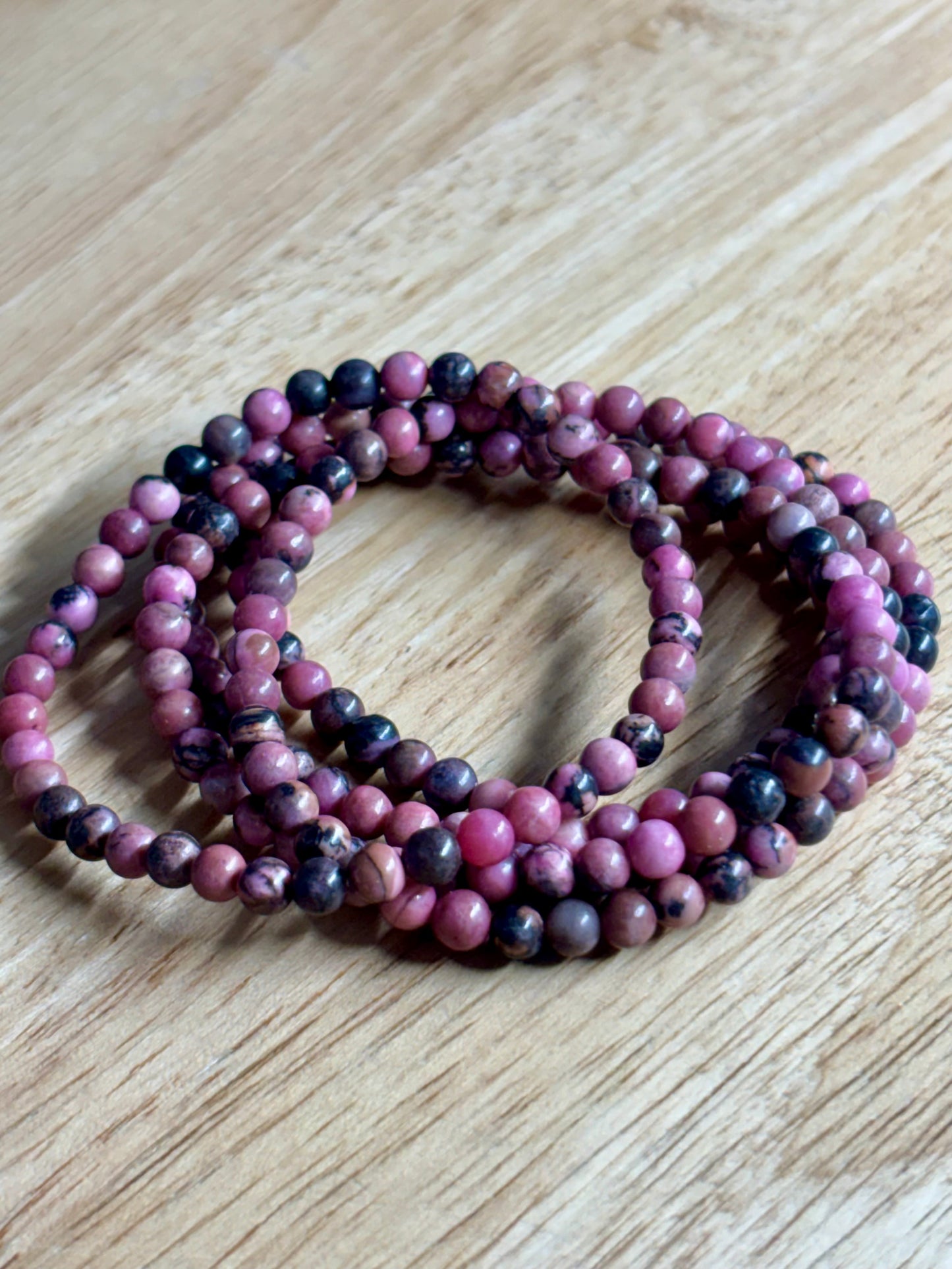 4mm Rhodonite Bracelet