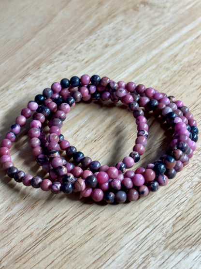 4mm Rhodonite Bracelet