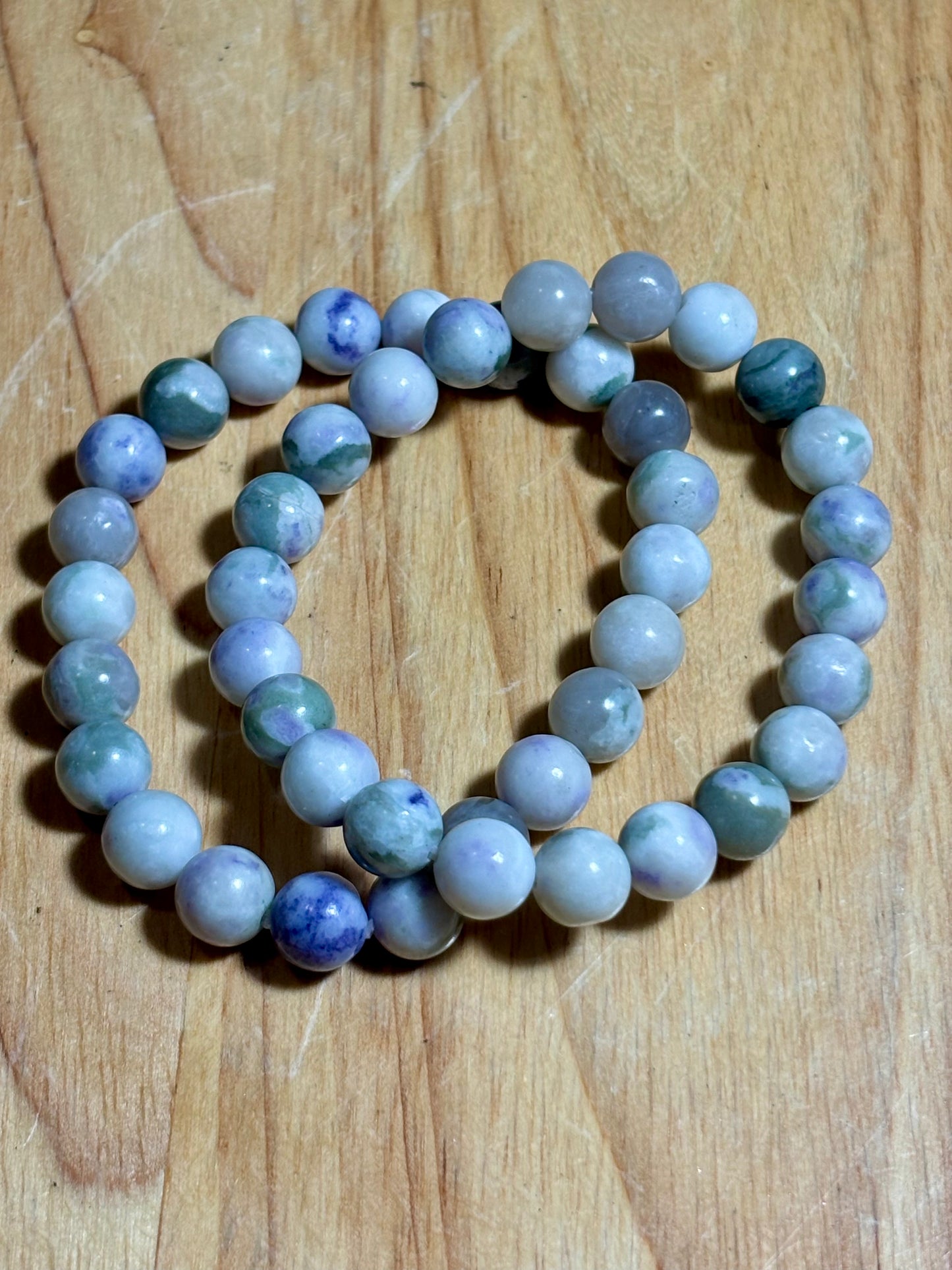 8mm Peace Jade Bracelet