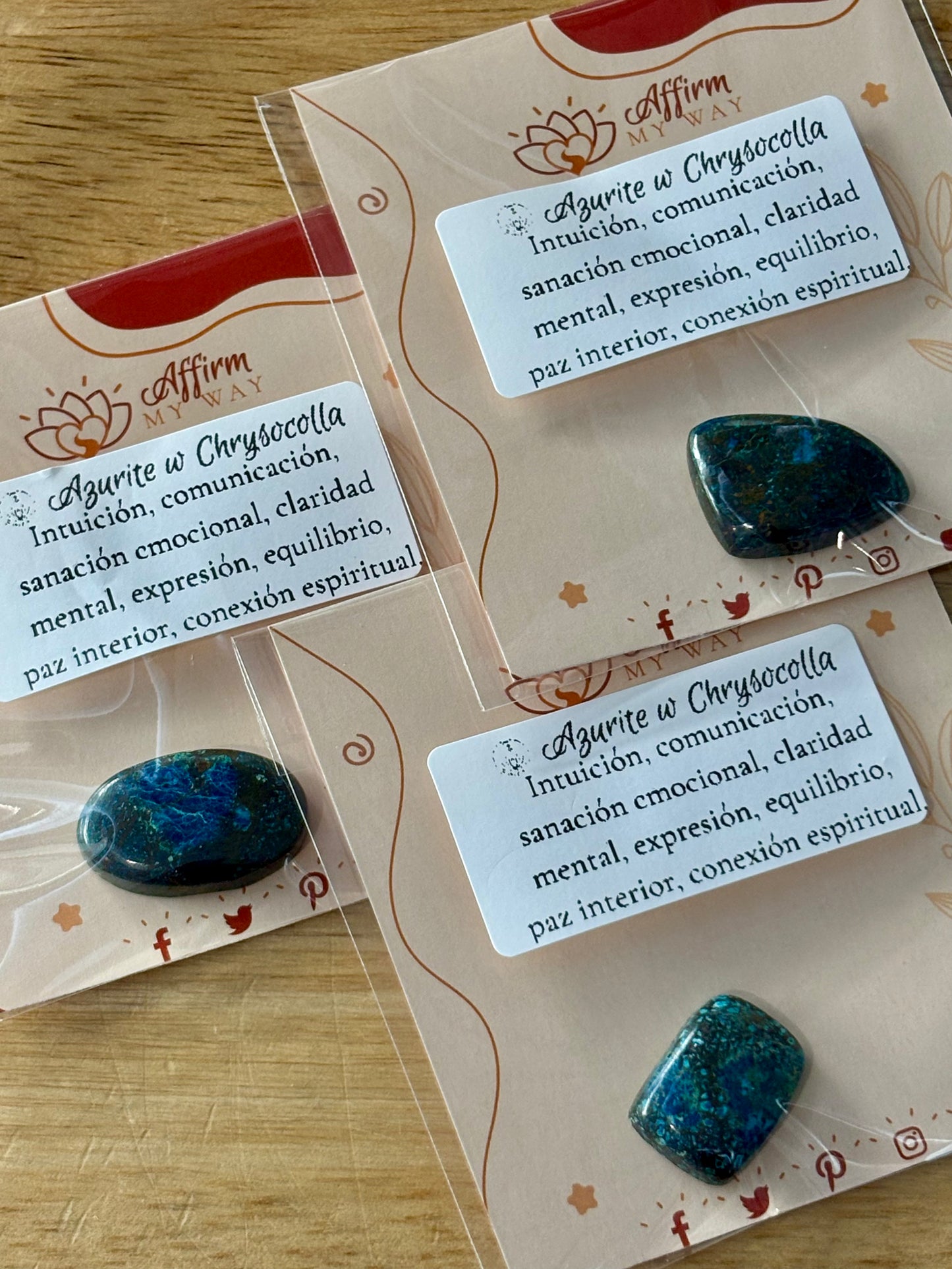 Azurite w Chrysocolla Cabochon