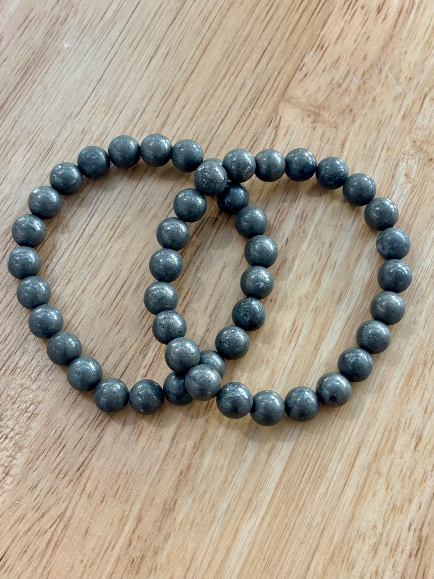 Pyrite 8mm Bracelet