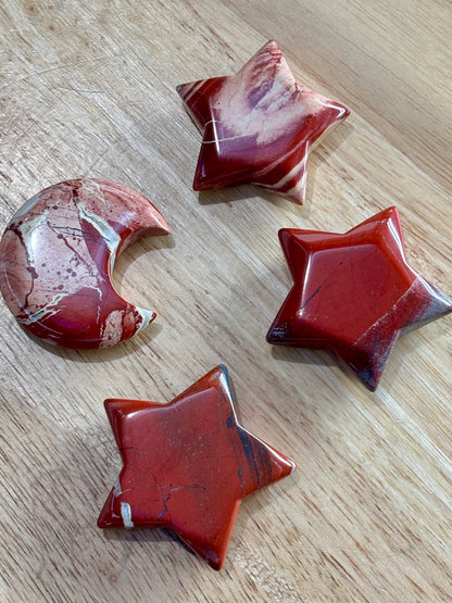 Red Jasper Star / Moon