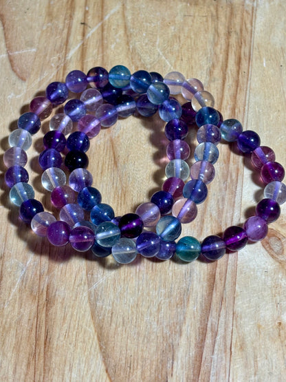 8mm Dark Fluorite Bracelet