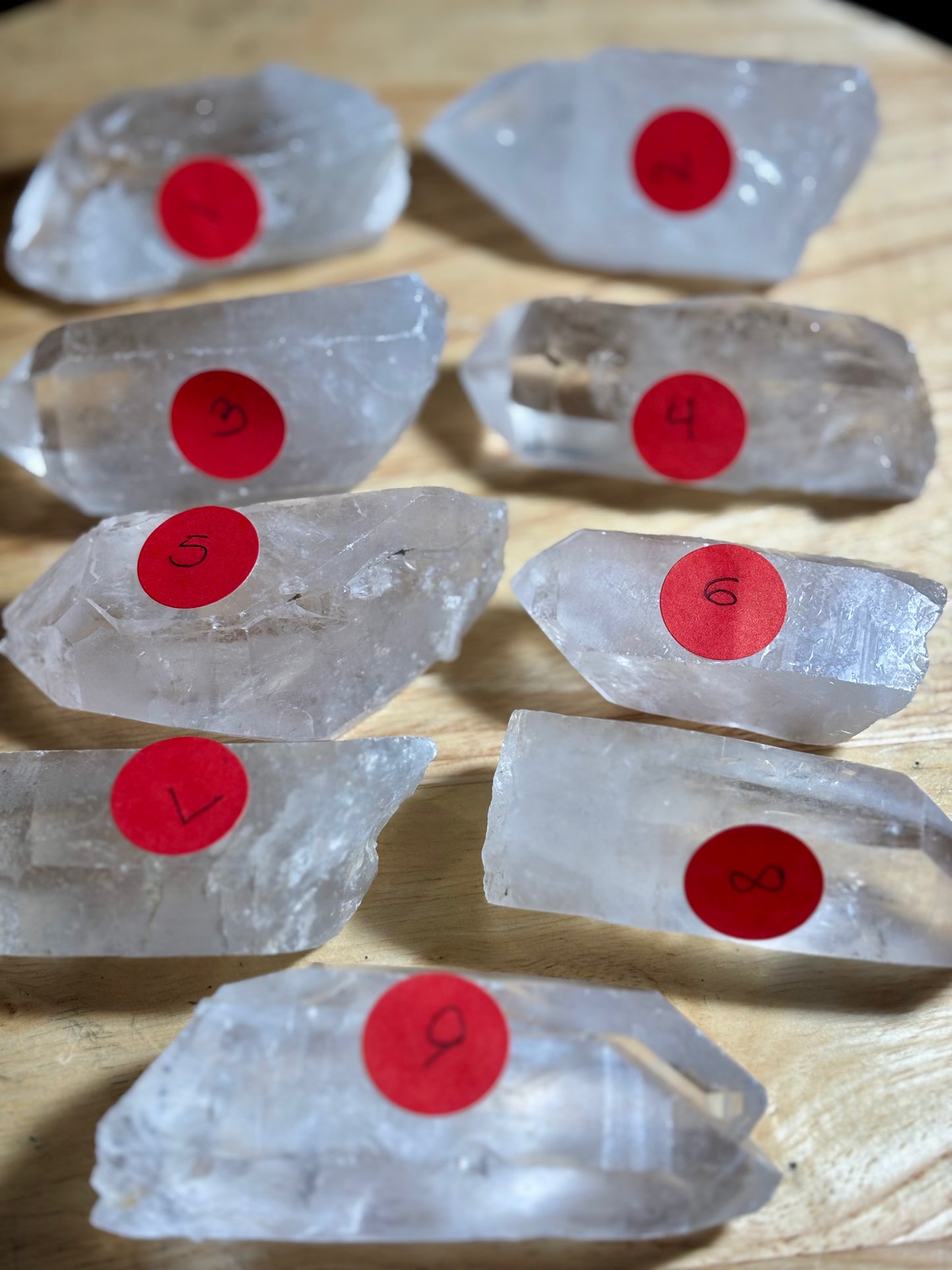 Lemurian Quartz Astd Sizes