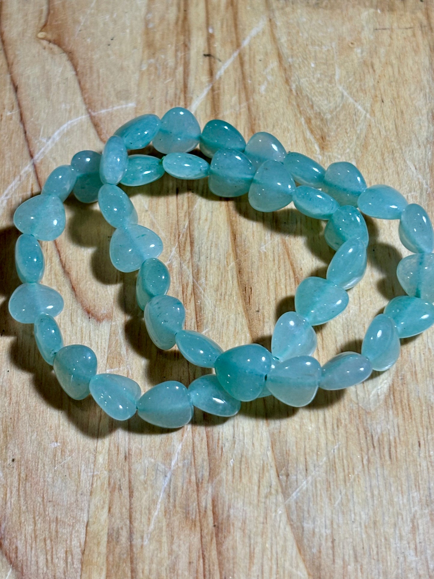 Quartz Heart Bracelet