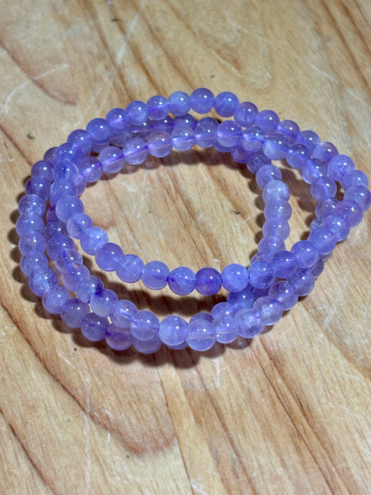5mm Lavender Amethyst Bracelet