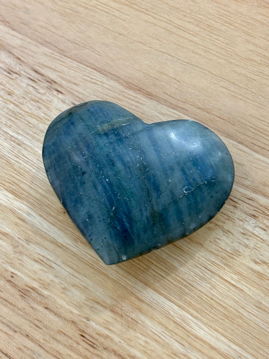 Matte Labradorite Heart