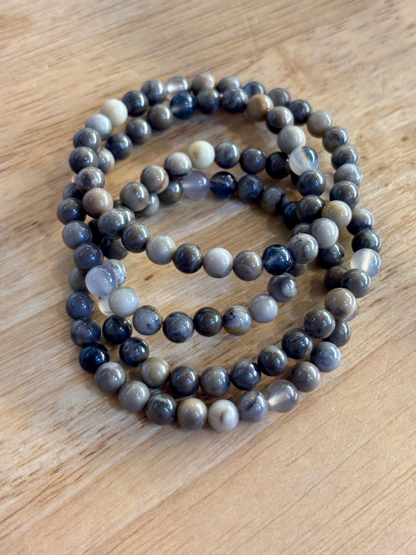 Volcano Agate 6mm Bracelet