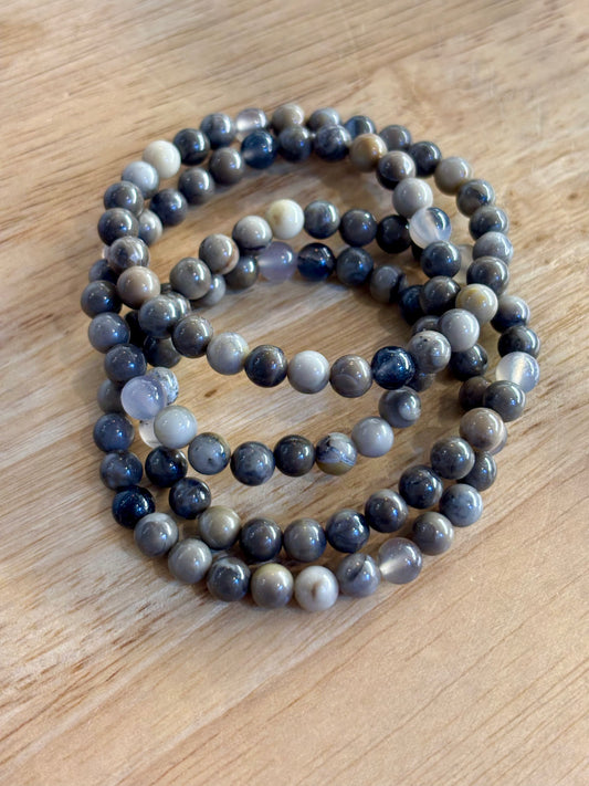 Volcano Agate 6mm Bracelet