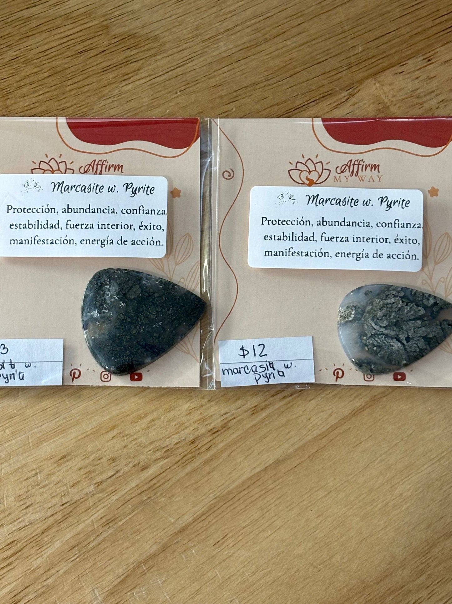Marcasite with Pyrite Cabochon