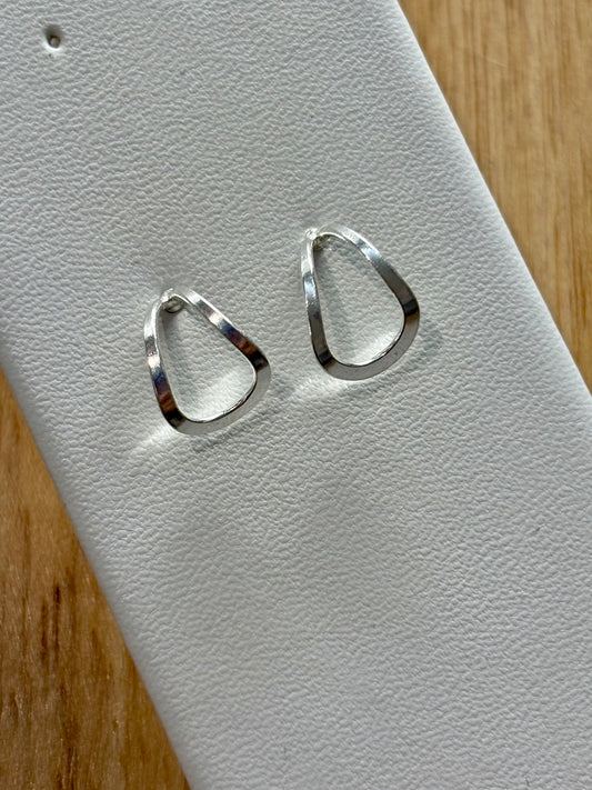 S925 Open Oval Earrings