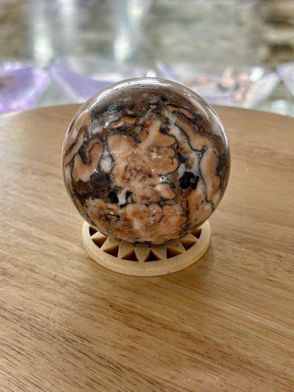 Amber Calcite Sphere #3 - Mexico