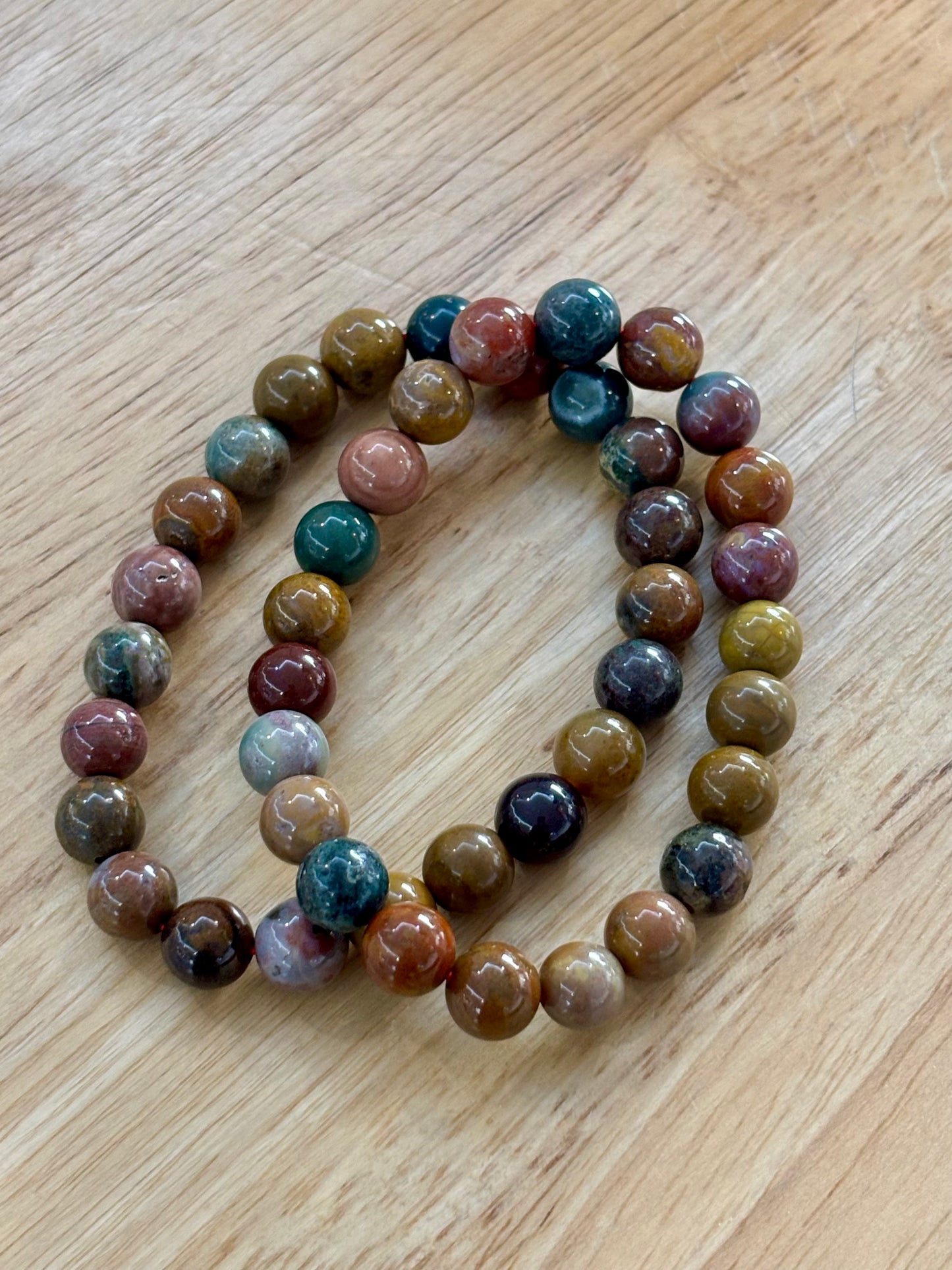 Polychrome Jasper 8mm Bracelet