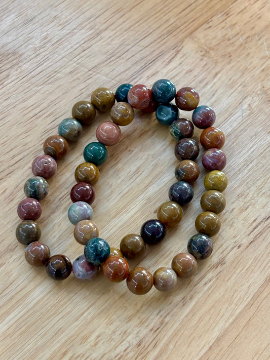 Polychrome Jasper 8mm Bracelet