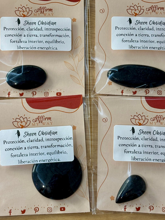 Sheen Obsidian Cabochon