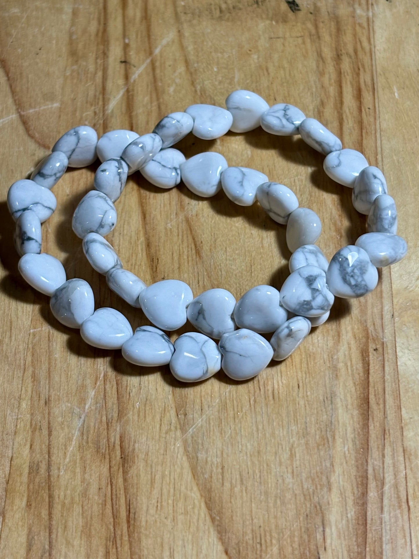 Quartz Heart Bracelet